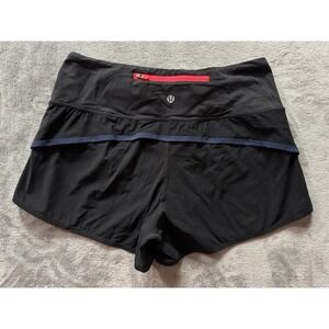 Lululemon Women's Running High-Rise‎ Lined Short Black Size 6